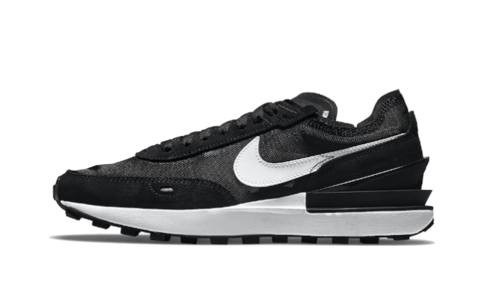 Waffle One Black White Swoosh