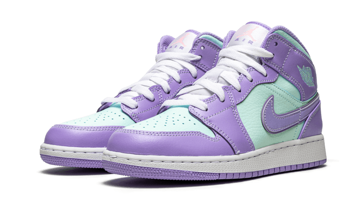 Air Jordan 1 Mid Purple Aqua