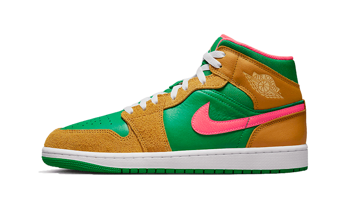 Air Jordan 1 Mid Wheat Watermelon