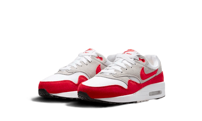 Air Max 1 White University Red Enfant