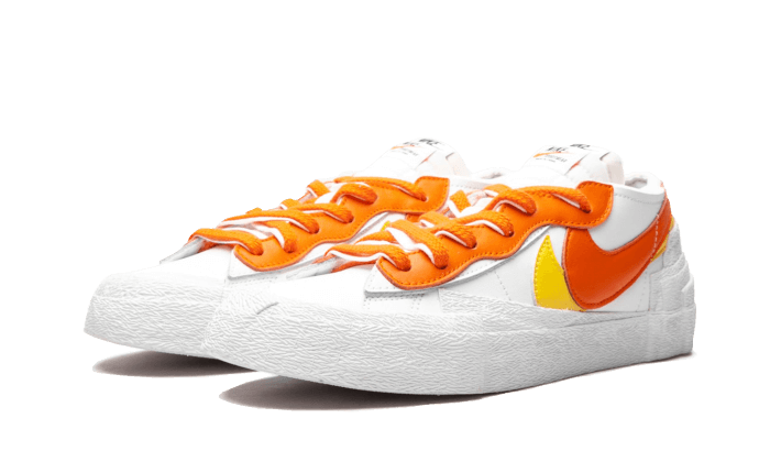 Blazer Low Sacai White Magma Orange