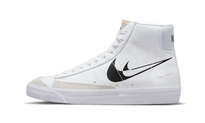 Blazer Mid '77 Double Negative White Black