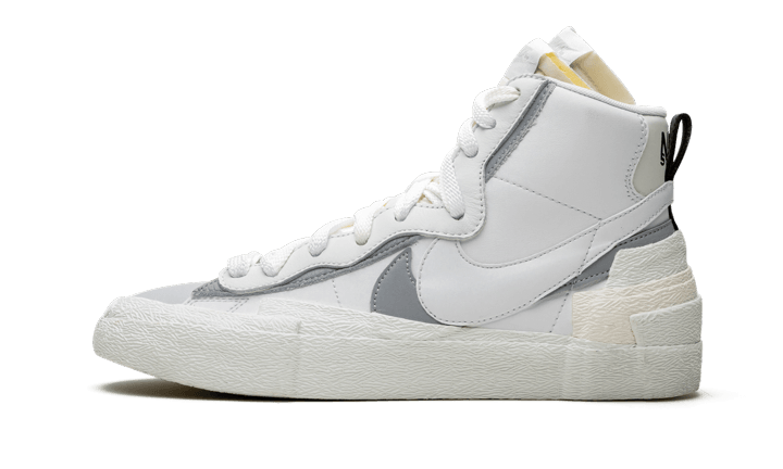 Blazer Mid Sacai White Grey