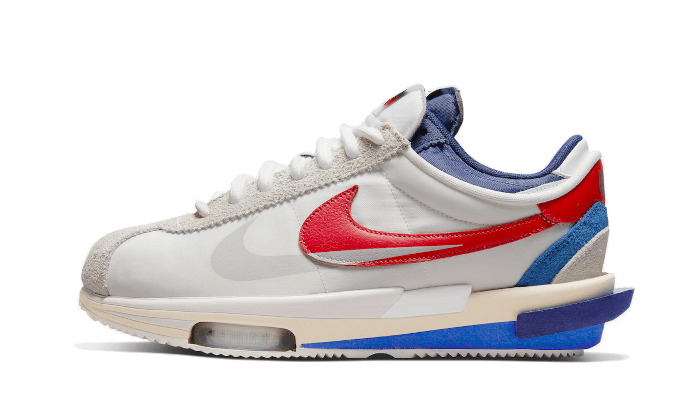 Cortez 4.0 Sacai White University Red Blue