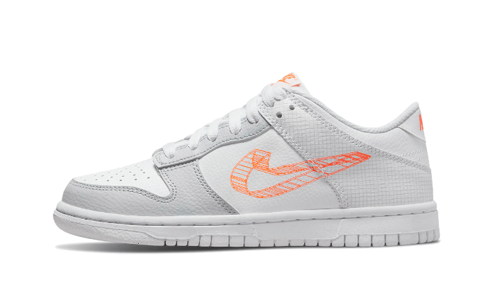 Dunk Low 3D Swoosh White Grey