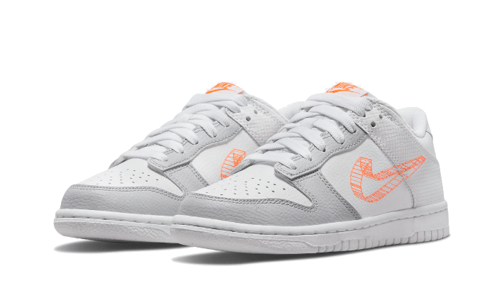 Dunk Low 3D Swoosh White Grey