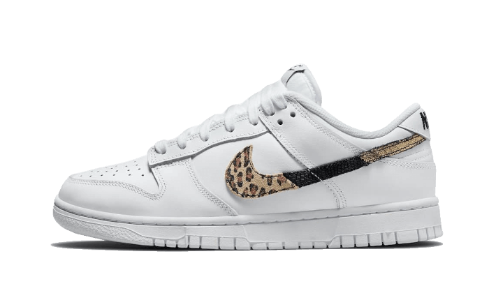 Dunk Low Animal Print White