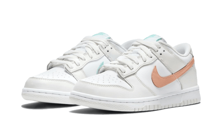 Dunk Low White Bone Peach Aqua