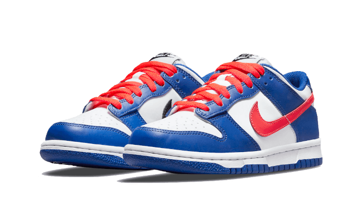 Dunk Low White Royal Red