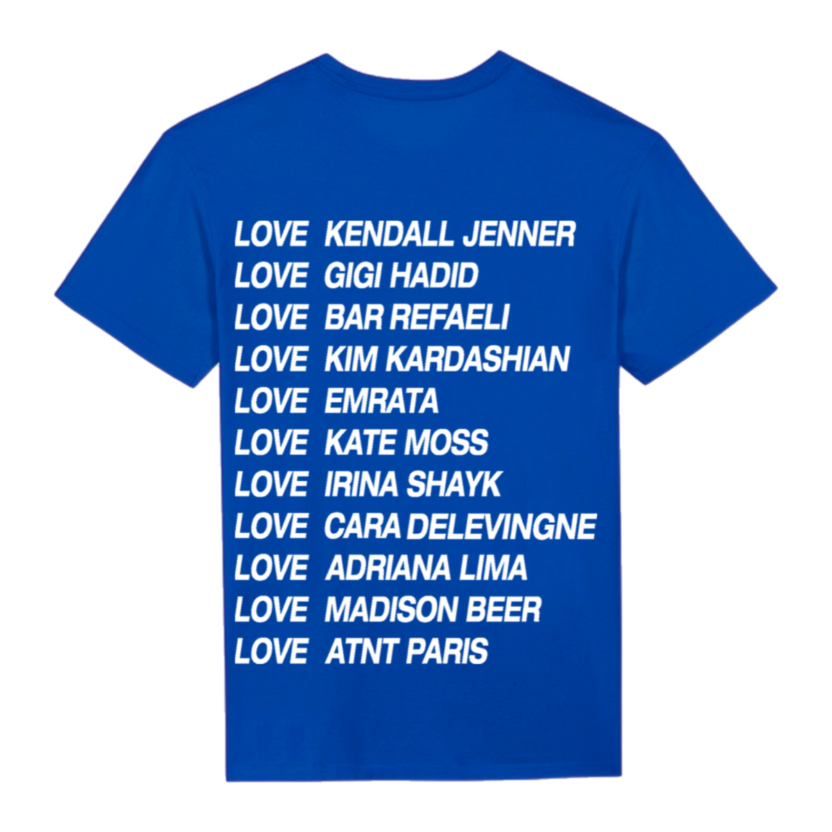 TEE SHIRT UNISEXE BLEU ROI LOVE