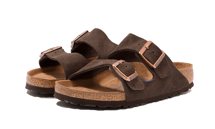 Birkenstock Arizona Suede Leather Soft Footbed Mocha - 0951311/0951313