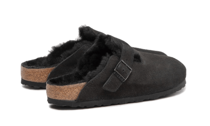 Birkenstock Boston Shearling Suede Black - 259881