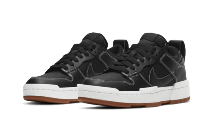 Nike Dunk Low Disrupt Black White Gum - 